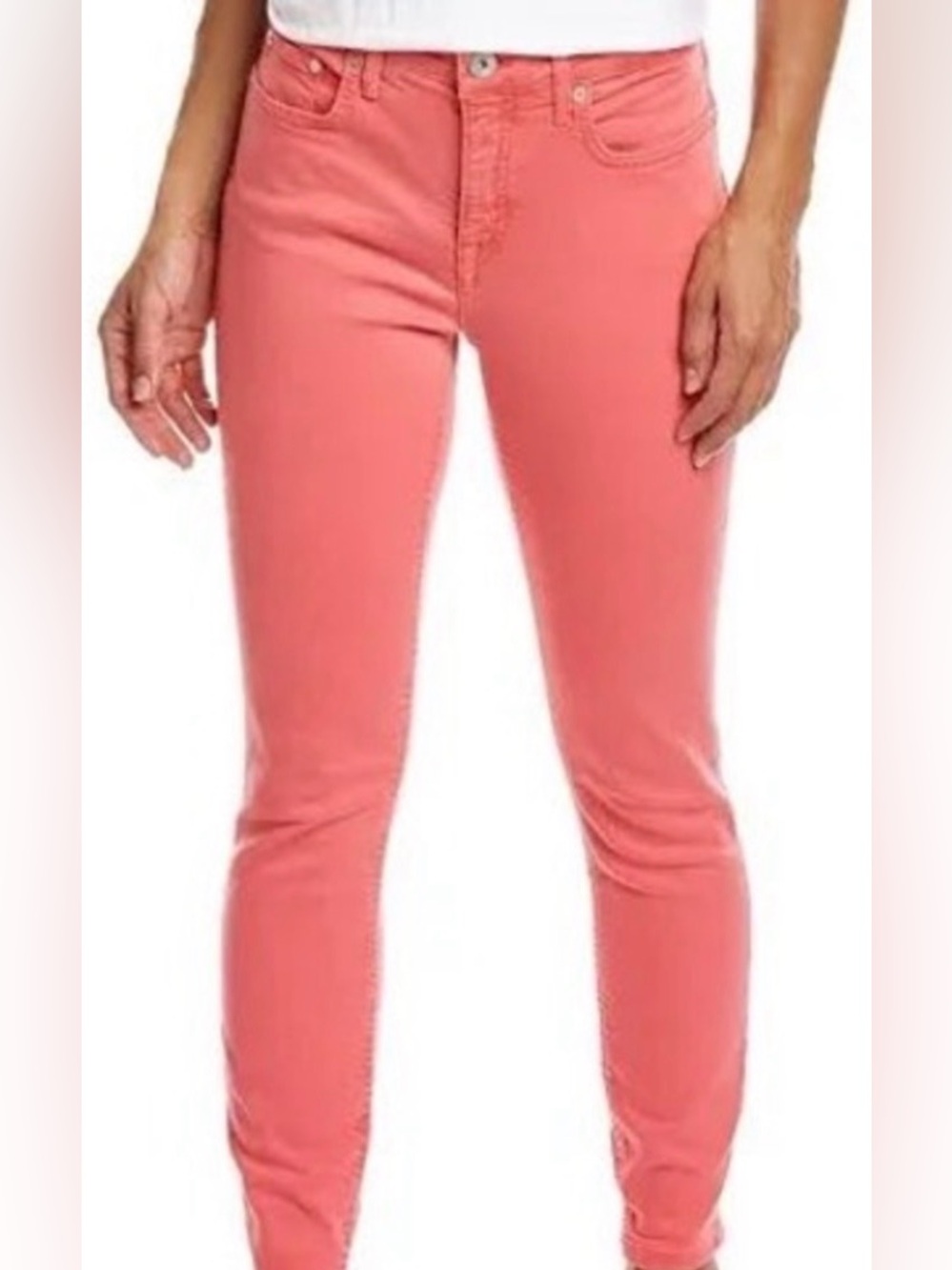 Vineyard Vines Garment Dyed Skinny Pants Coral Pink Size 0